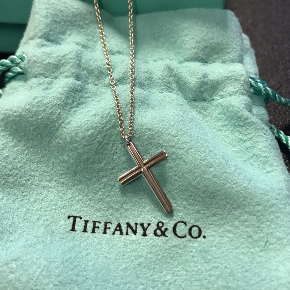 Drop Tiffany Co Concave Cross 